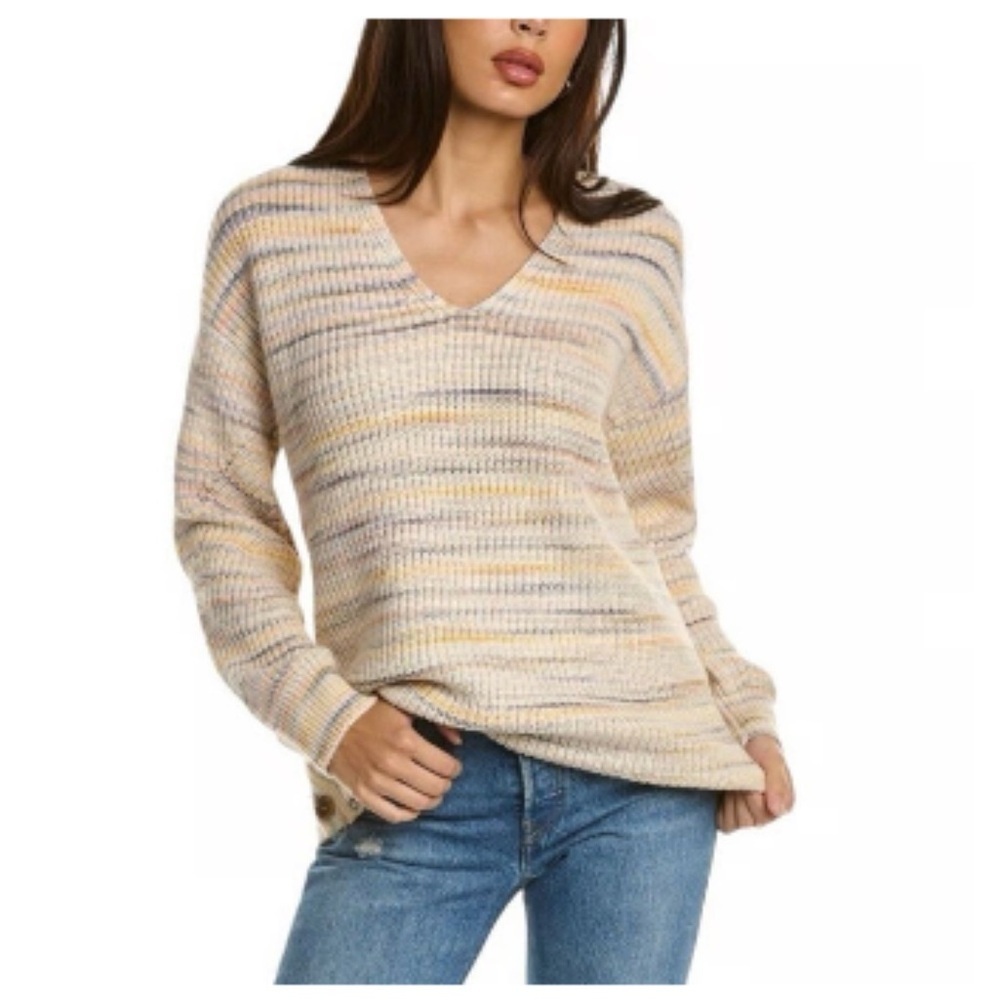Michael Stars Autumn Spacedye Sweater in Rainbow Combo NWT Size 2X